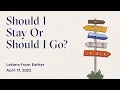 Should I Stay Or Should I Go - Letters From Esther Live