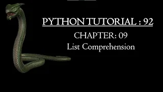 Python Tutorial 92 List Comprehension Step by Step Examples Practice Exercises