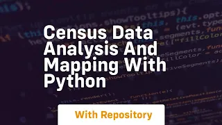 census data analysis and mapping with python