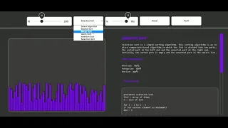 Sorting Visualizer software engineering project
