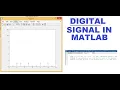 How to make digital signal in matlab digital signal stem in matlab stem command in matlab