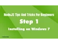 node js tips and tricks for Beginners - tutorial node js