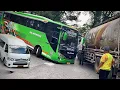 Download Lagu Sopir Pemberani‼️Gak Mau Terjebak Macet, Uji Nyali Sopir Bus Lewati Turunan Curam Sitinjau Lauik