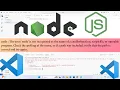 Fix - node The term node is not recognized as the name of a cmdlet function script file SOLVED