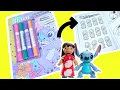 Lilo and Stitch Movie Coloring Activity Book Pages with Dolls and Stampers