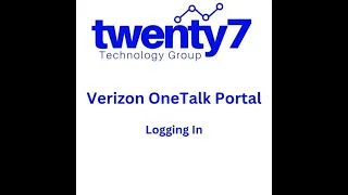 Portal Logging Into The Verizon MYBIZ Portal