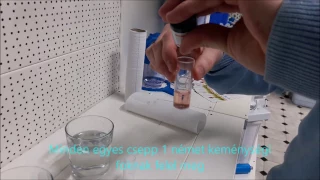 Vízkeménység mérő használata