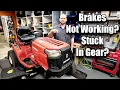 Troy Bilt Riding Mower Brake Adjustment Stuck in Gear Repair Step-By-Step Guide Quick Easy Fix