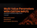 Autodesk Inventor iLogic Multi-Value Parameters with Custom Value Override
