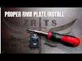 HOW TO INSTALL AN RMR PLATE