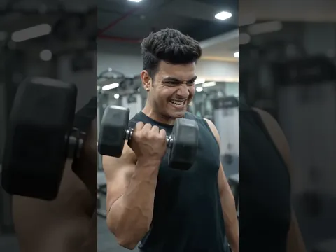 I asked AI to Make me muscular & see what i got! 💀☠️ Gym Motivation For Weightloss #shorts #gym