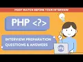 PHP INTERVIEW QUESTIONS AND ANSWERS QUICK PHP BASICS PHP QUESTIONS PHP INTERVIEW LEARN PHP