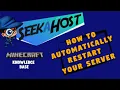 How To Automatically Restart Minecraft Server SeekaHost Minecraft Tutorial From Knowledgebase