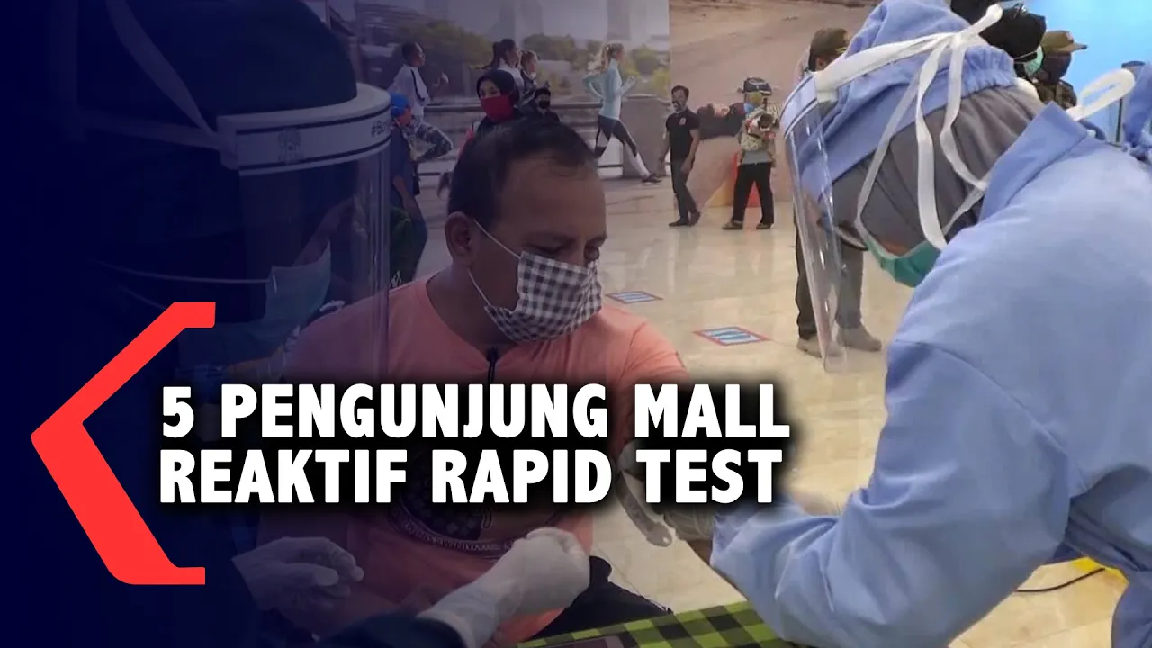 Terduga Provokator Demo Jalani Rapid Test di Polda Metro Jaya. 