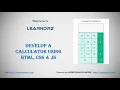 Develop a Calculator using HTML CSS JavaScript