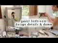guest bathroom design details demo MaCenna Lee