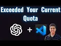 How to Fix Error Code 429 Exceeded Quota in OpenAI API ChatGPT 2026 Updated