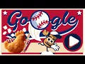 Baseball Google Doodle Game 4th of July