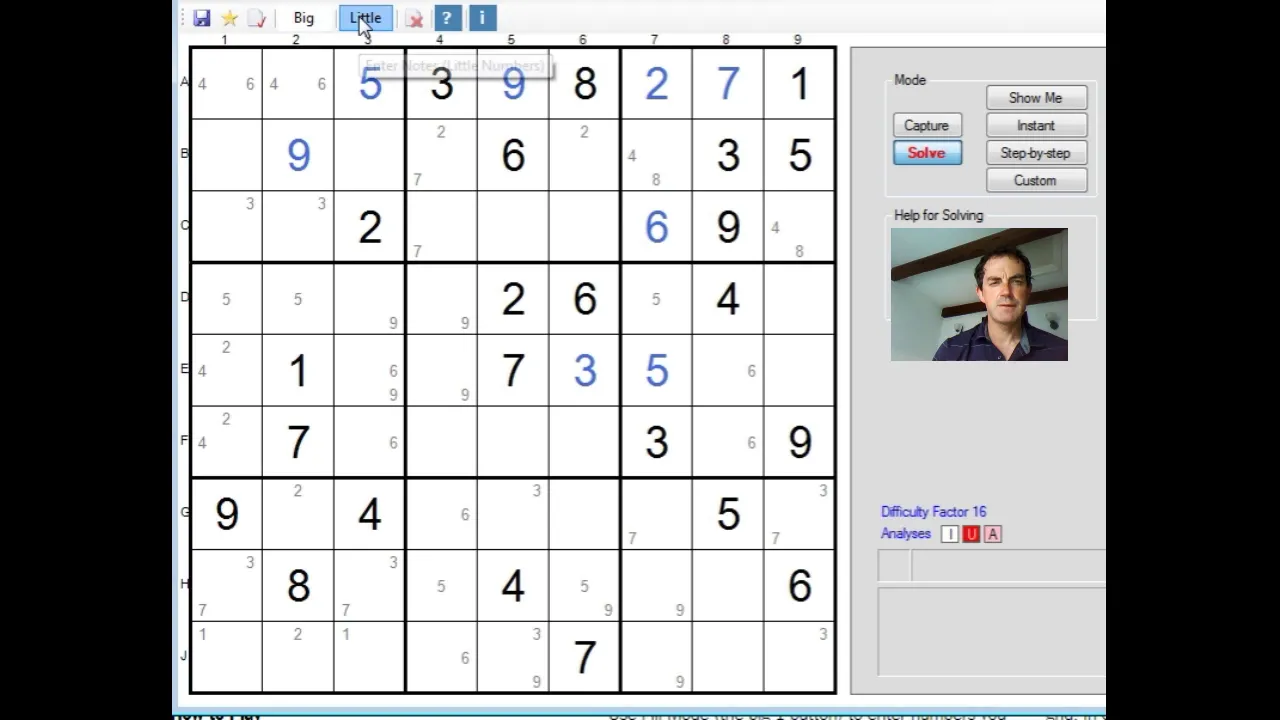 Guided solve of the New York Times "Hard" Sudoku: 16 July 18