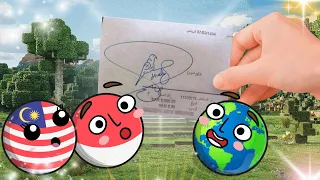 Tanda tangan UNIK warga Indonesia 😳 | Kompilasi Countryball