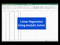 Linear Regression Using Analytic Solver