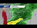 Warming up through the week with storms Friday night