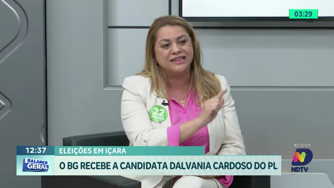 Eleições 2024: Dalvania Cardoso (PL) é entrevistada na sabatina do BG