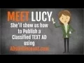 How to publish Text Classified AD in Newspaper