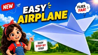 New Easy Airplane Making ✈️ || Simple Paper Plane That Flies Far Tutorial Craft 😱✨