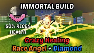 infinite hp this lei angel diamond has crazy regen health blox fruits bounty hunting