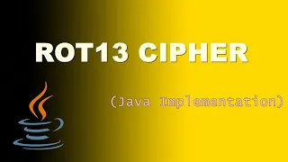 ROT13 Cipher Java Implementation