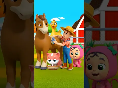Animals On The Farm #shorts #nurseryrhymes #kidssongs #farmanimals #farmsong
