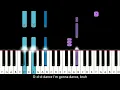 P!nk - Never Gonna Not Dance Again  (Piano Tutorial)