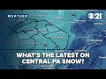 Snow continues across Central PA this evening