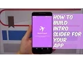 Android How to Build Intro Slider for your App