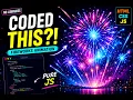 Cinematic Fireworks Animation with HTML CSS JavaScript Viral Coding Project