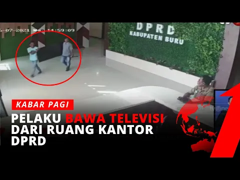 Anggota Dewan Kabupaten Buru Terekam CCTV Bawa Kabur TV