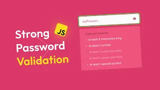 Password Validation Check in HTML CSS JavaScript Password Strength Check in JavaScript
