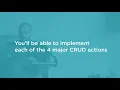 Building CRUD Actions in a JavaScript REST API Course