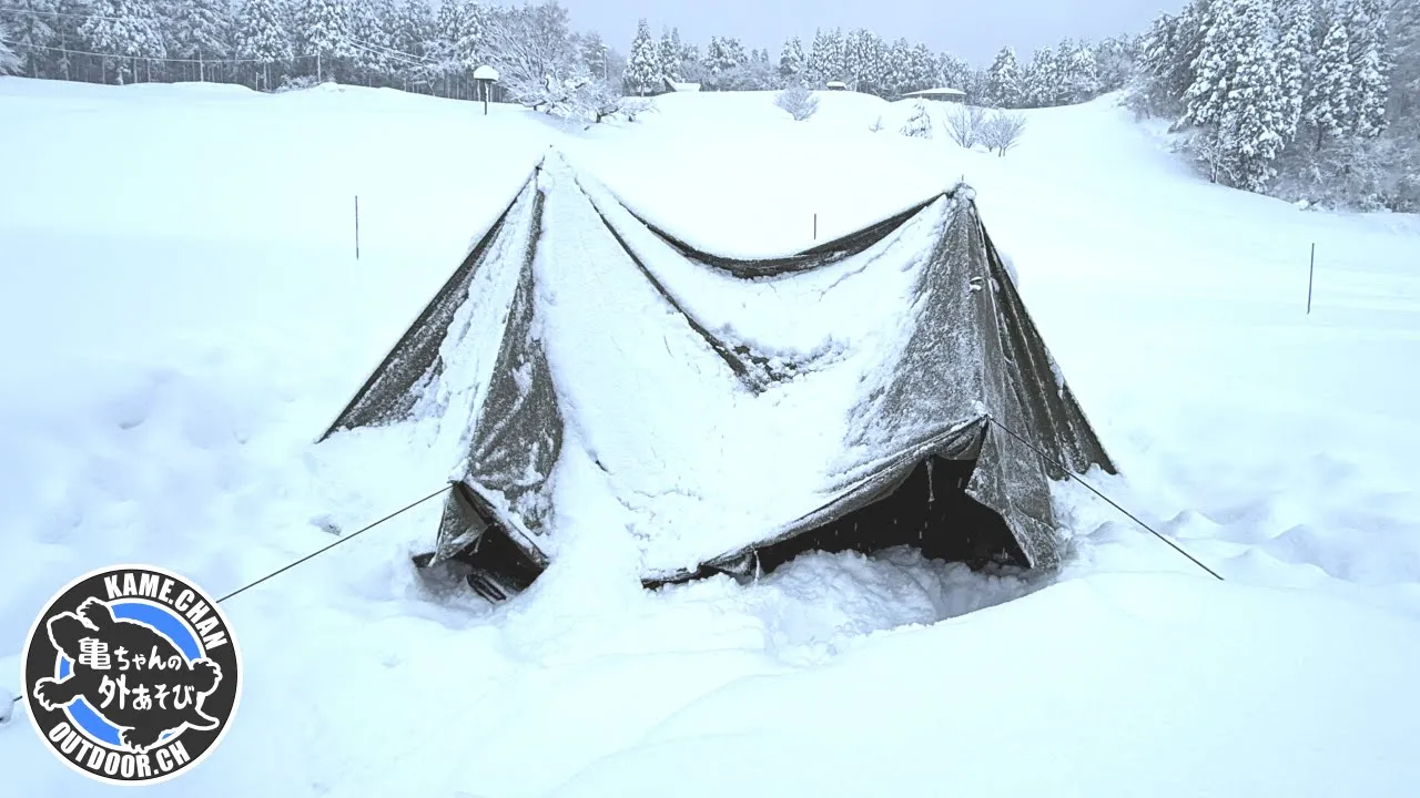 雪に埋もれて…最長最強寒波の中での雪中キャンプが過酷で最高すぎた【閑乗寺キャンプ場】 썸네일