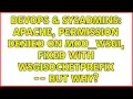 DevOps SysAdmins Apache Permission denied on mod - wsgi fixed with WSGISocketPrefix