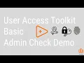 User Access Toolkit - Basic admin check LabVIEW example