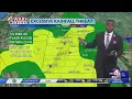 Elevated flooding monsoon moisture expected this afternoon