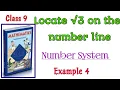 Ncert class 9 maths chapter 1 number system Example 4 page no 7 Locate 3 on the number line
