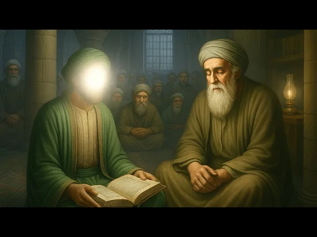 ⁣ابا بصير رضوان الله تعالى عليه يختار الجنة على عودة البصر اليه