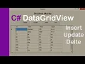 Working with DataGridView in C Insert Update Delete Search