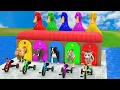 Lagu Long Slide Game with Cow Elephant Gorilla Hippopotamus Tiger 3d Animal Game Funny 3d Animals