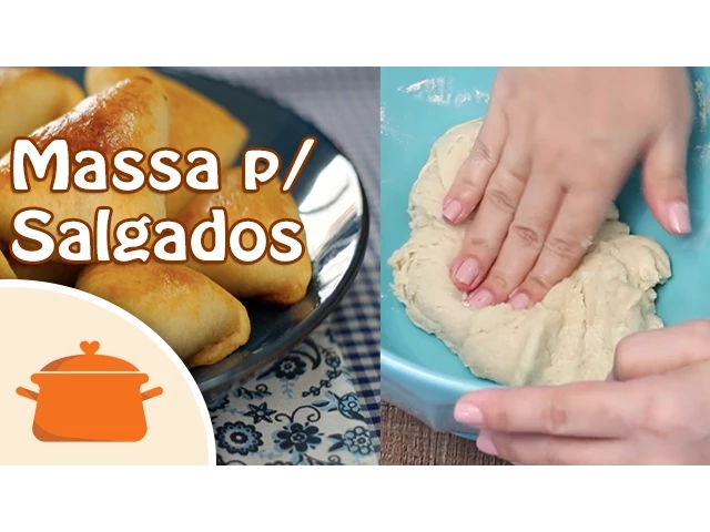 RECEITA DE MASSA PARA SALGADOS ASSADOS NÃO PRECISA SOVAR NEM CRESCER