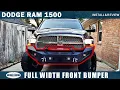 Dodge Ram 1500 Full Width Front Bumper w Winch Plate LED Spotlights Install Review