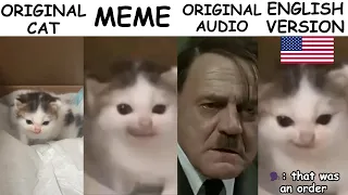 German Cat Original vs Meme Vs Original Vs English version